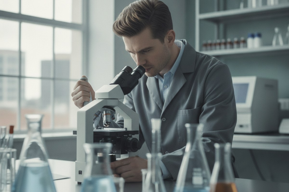 Research scientist in a laboratory
